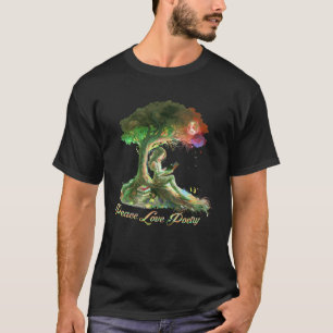 Peace Love Poetry Poets Poetry and Book 1 T-Shirt