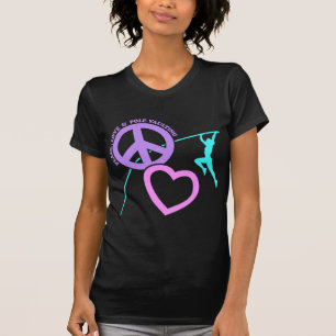 PEACE-LOVE-POLE VAULTING T-Shirt
