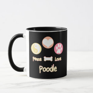 Peace Love Poodle Mug