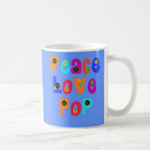Peace Love Pop Father's Day Gifts Coffee Mug