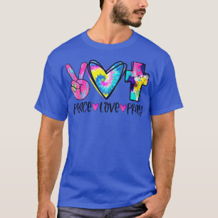 Peace Love Pray Tie Dye Christian Cross Christian T-Shirt