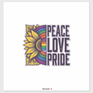 Peace Love Pride Vintage Flower Vector Shirt_1