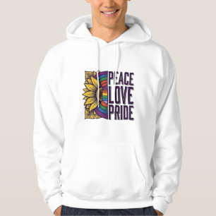 Peace Love Pride Vintage Flower Vector Shirt_1 Hoodie