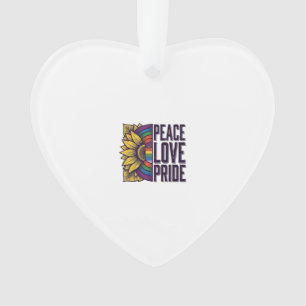 Peace Love Pride Vintage Flower Vector Shirt_1 Ornament
