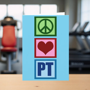 Peace Love PT Physical Therapy Holiday Card