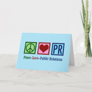 Peace Love Public Relations Holiday Card