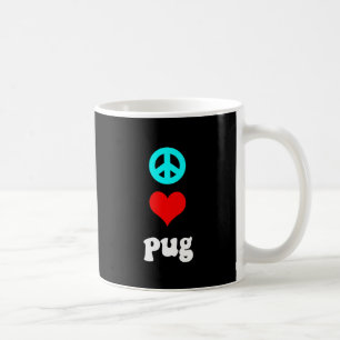 Peace love Pug Coffee Mug