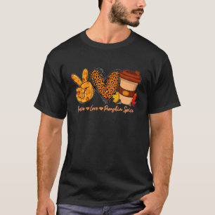Peace Love Pumpkin Spice Fall Y'all Halloween Than T-Shirt