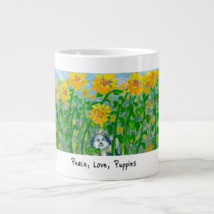 Peace, Love, Puppies Mug