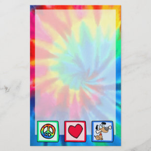 Peace, Love, Puppy Dogs Stationery