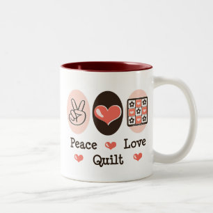 Peace Love Quilt Mug