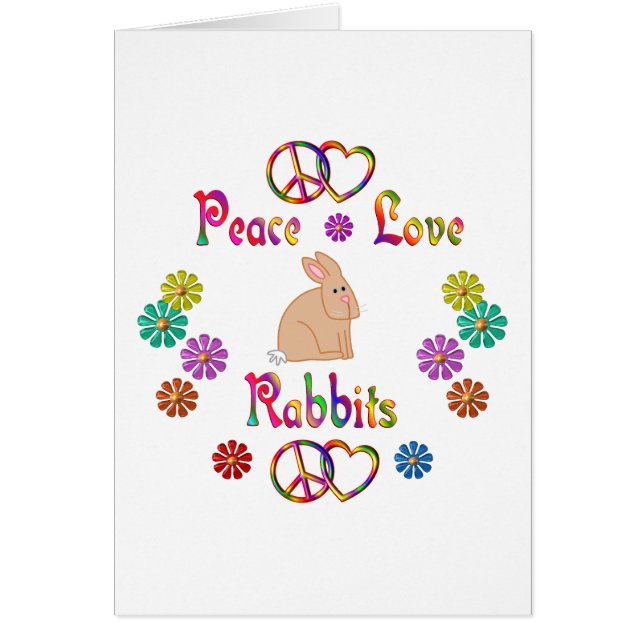 PEACE LOVE RABBITS (Front)