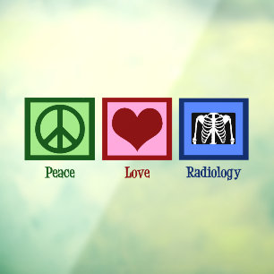 Peace Love Radiology Cute Radiologist