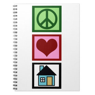 Peace Love Real Estate Notebook