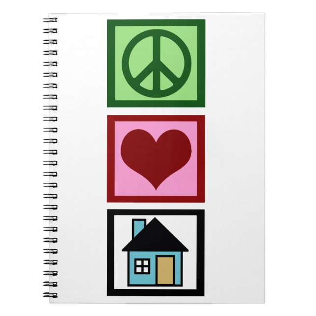 Peace Love Real Estate Notebook (Front)