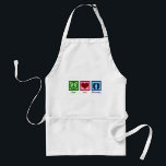 Peace Love Reflexology Standard Apron<br><div class="desc">Peace Love Reflexology. A cute zone therapy gift for a reflexologist who uses reflex points on the feet,  hands,  or ears.</div>
