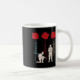 Peace Love Remember Memorial Day Veterans Graphic Coffee Mug
