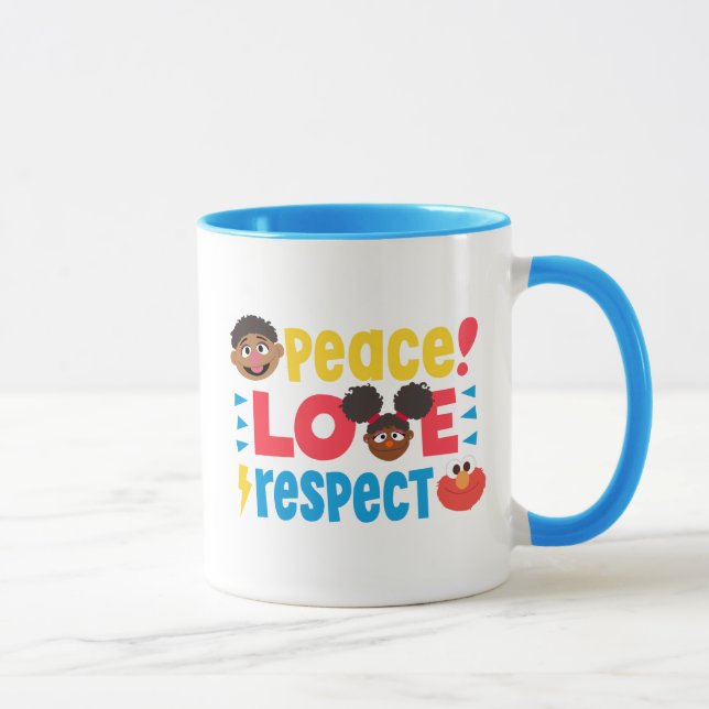 Peace Love Respect Mug (Right)