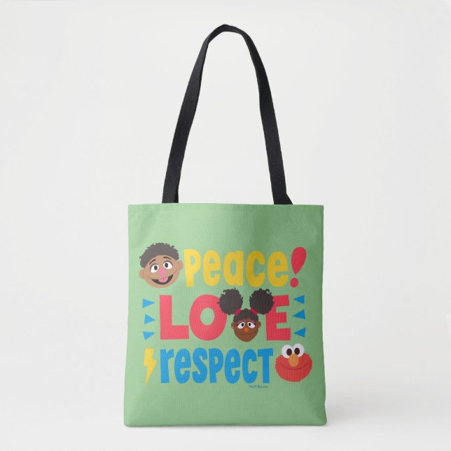 Peace Love Respect Tote Bag (Front)
