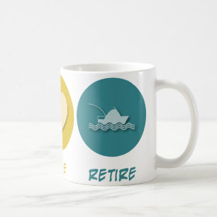 Peace Love Retire Coffee Mug