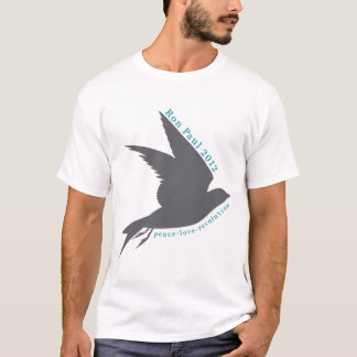 Peace. Love. Revolution. Ron Paul 2012. T-Shirt
