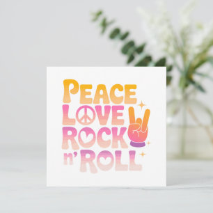 Peace Love Rock n Roll - Music-Inspired Typography