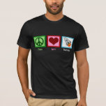 Peace Love Rockets T-Shirt<br><div class="desc">A peace sign,  heart,  and a rocketship. A great gift for someone who loves space and astronauts.</div>