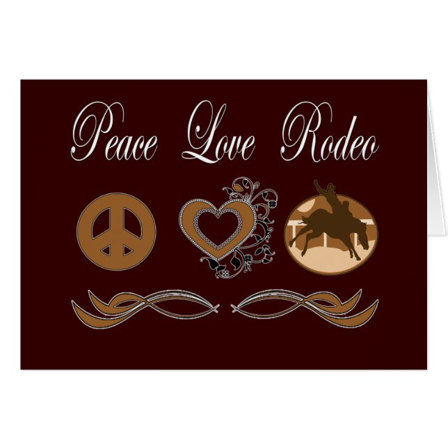 Peace Love Rodeo (Front Horizontal)