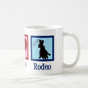 Peace Love Rodeo Country Western Coffee Mug