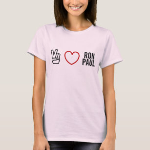 Peace Love Ron Paul Shirt