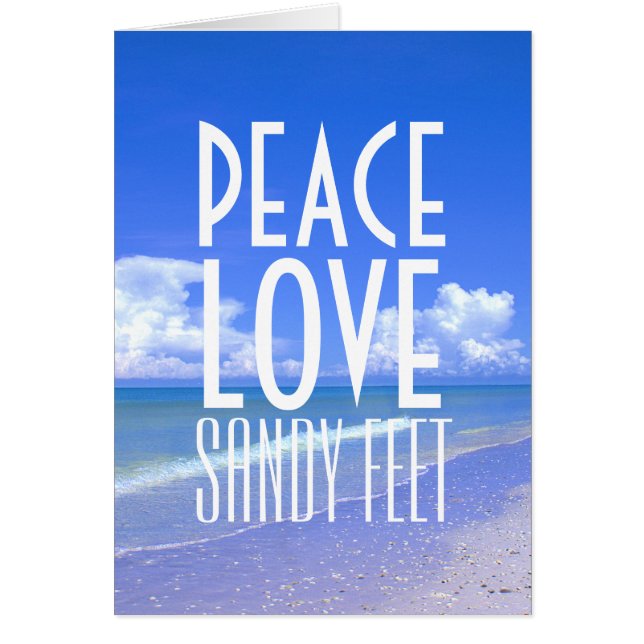 Peace, Love, Sandy Feet (Front)