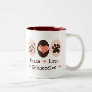 Peace Love Schnoodles Mug