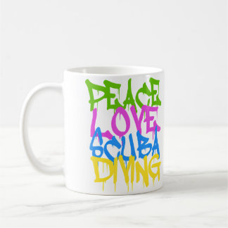 Peace Love Scuba Diving Coffee Mug