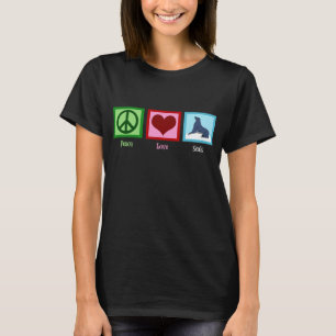 Peace Love Seals Women's Dark T-Shirt