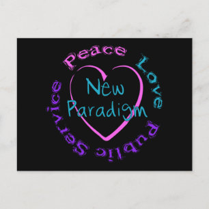 Peace Love Service Postcard