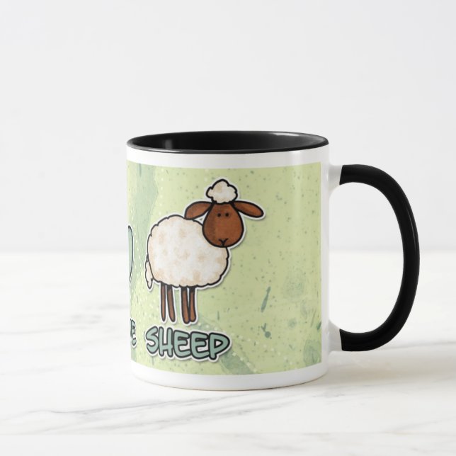 peace love sheep mug (Right)