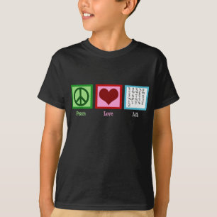 Peace Love Sign Language Kids T-Shirt