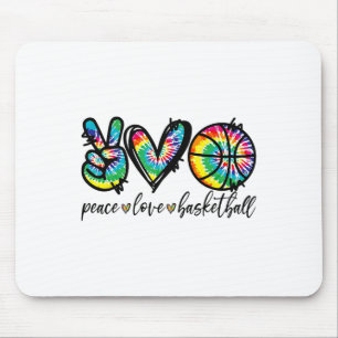 Peace Love Sketll Tie Dye Cute Sketll Lovers  Mouse Pad