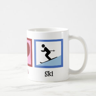 Peace Love Ski Coffee Mug