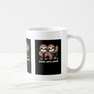 Peace Love Sloth Cute Animal Lovers Coffee Mug