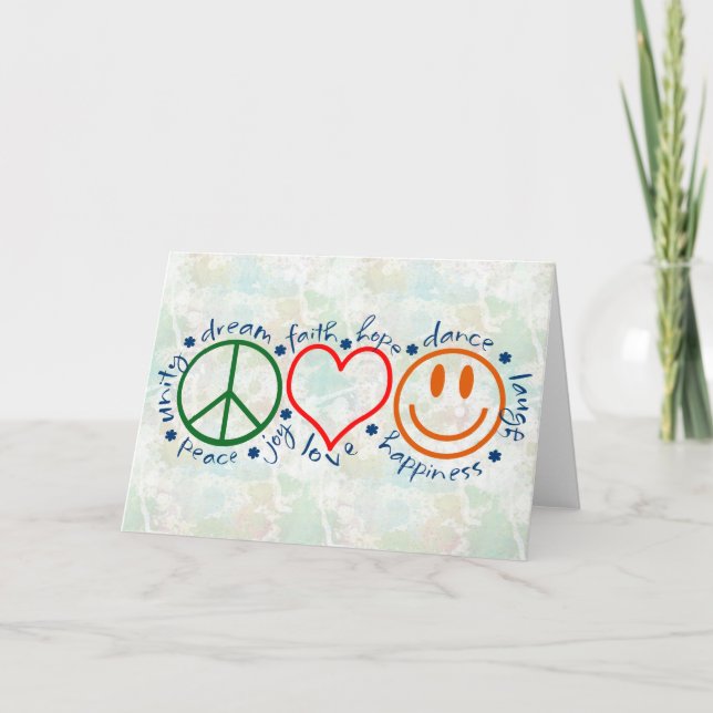 Peace Love Smile Card (Front)