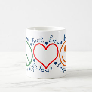 Peace Love Smile Coffee Mug