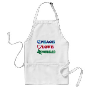 Peace-Love-Snow-Board Standard Apron