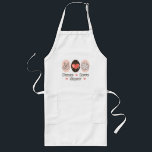 Peace Love Snow Snowflake Apron<br><div class="desc">Cute pink and dark brown peace symbol,  heart and snowflake design on t shirts,  apparel,  clothing,  stationery and more merchandise and gifts for the whole family that show your love for snow.</div>