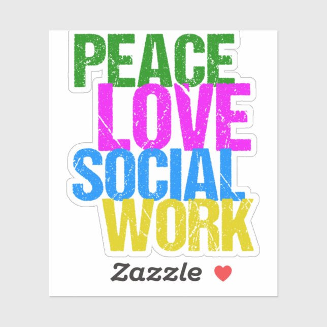 Peace Love Social Work (Sheet)