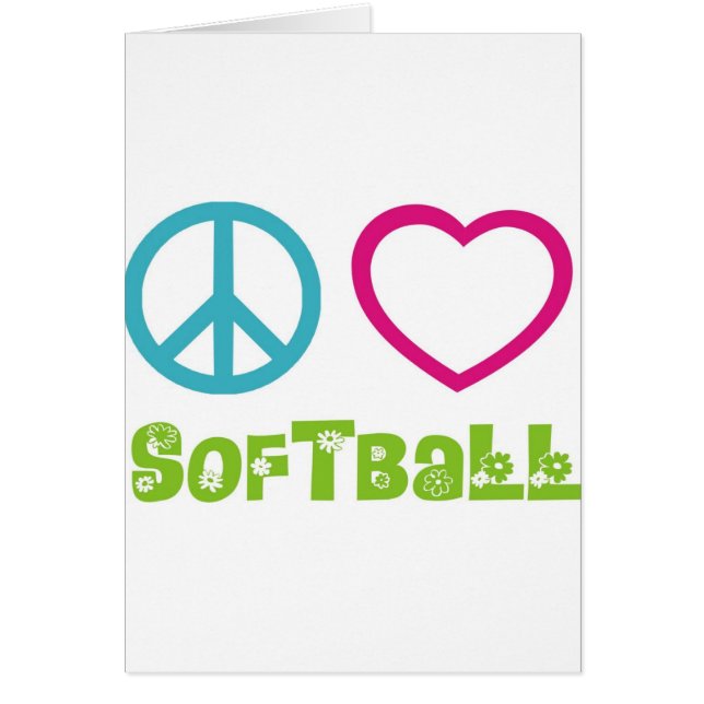 Peace Love Softball (Front)