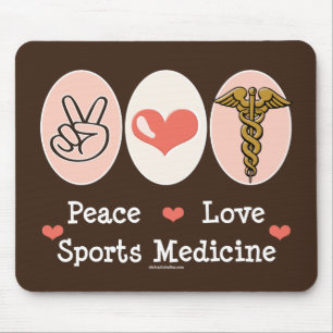Peace Love Sports Medicine Mousepad