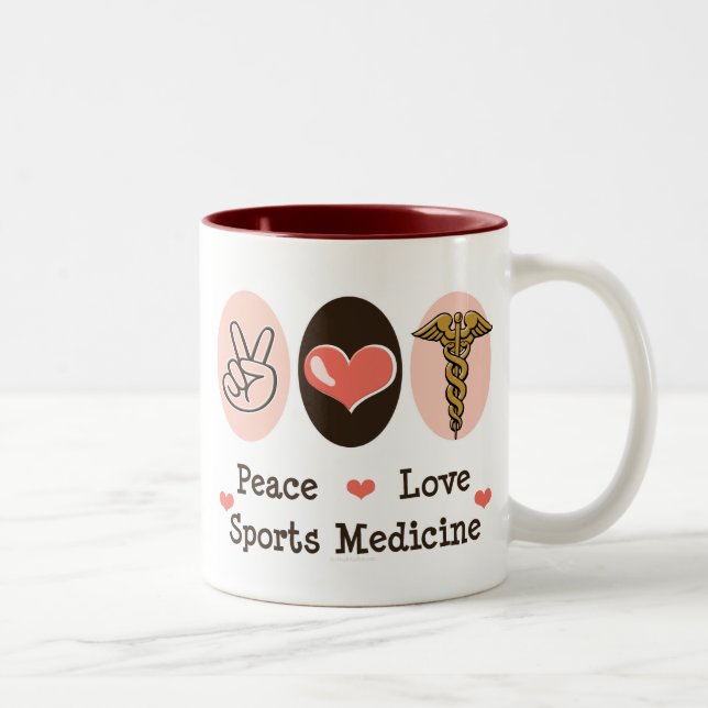 Peace Love Sports Medicine Mug (Right)