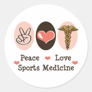 Peace Love Sports Medicine Stickers