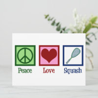 Peace Love Squash Player Christmas